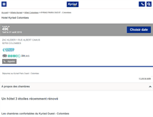 Tablet Screenshot of kyriad-colombes.fr